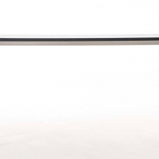 Barový stůl s nerezovou podnoží Carrera, 200 cm, černá - 5