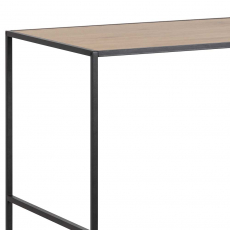 Barový stůl Seaford, 120 cm, dub / černá - 8