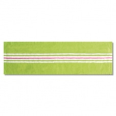 Běhoun na stůl Green Stripes, 140x45 cm