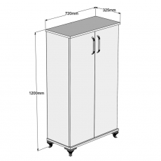 Botník Ari, 120 cm, ořech - 5