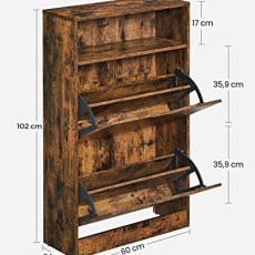 Botník Duchess, 102 cm, hnědá - 4