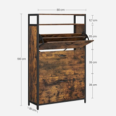 Botník Dutch, 130 cm, hnedá - 6