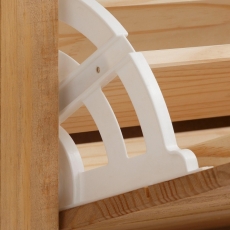 Botník Rafell, 110 cm, bílá / borovice - 8