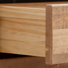 Botník Rafell, 110 cm, bílá / borovice - 9