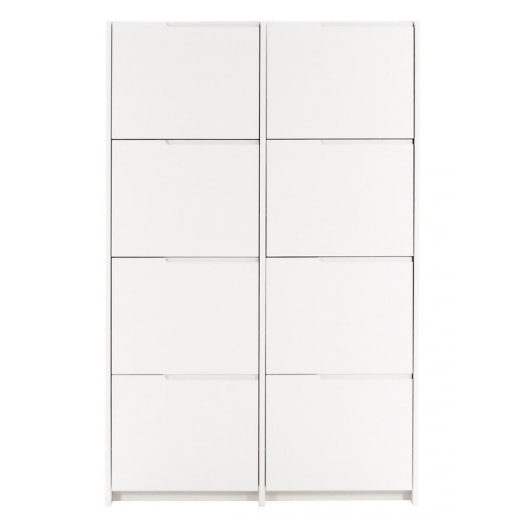 Botník s 8 zásuvkami Pure biela - 1