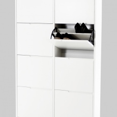 Botník s 8 zásuvkami Pure biela - 4