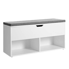 Botník s lavicí Merio, 100 cm, bílá - 1