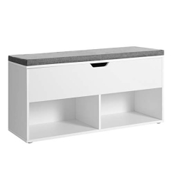 Botník s lavicí Merio, 100 cm, bílá