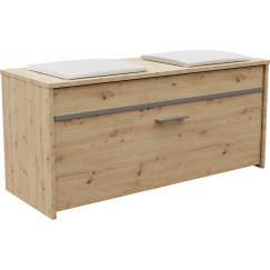 Botník s lavicou Roma, 100 cm, dub