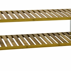 Botník Santos I., 70 cm, bílá / bambus - 1