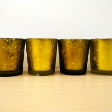 Čajové svietniky Winter, 6 cm (SET 4 ks) zelená - 1