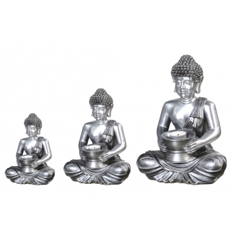 Čajový svícen Buddha, 23 cm