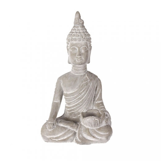 Čajový svícen Buddha, 34,5 cm, beton - 1