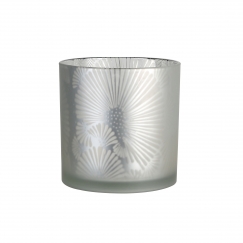 Čajový svícen Joy, 20 cm, stříbrná