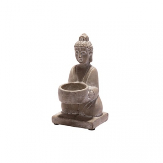 Čajový svietnik Budha Bali, 16,5 cm, betón - 1