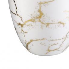 Čajový svietnik porcelánový Porslin, 9 cm, biela/zlatá - 2