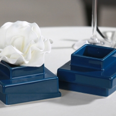 Čajový svietnik / váza Blocks, 2 ks, modrá - 2