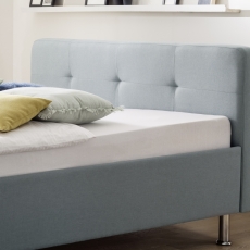 Čalouněná postel Amelie, 140x200 cm, modrá - 2
