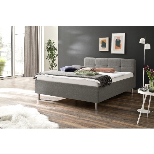 Čalouněná postel Amelie, 140x200 cm, šedá - 1