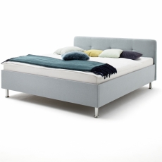 Čalouněná postel Amelie, 180x200 cm, modrá - 1