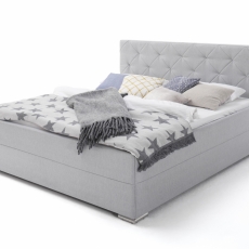 Čalouněná postel Chicago, 180x200 cm, šedá - 1