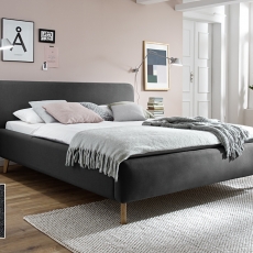 Čalouněná postel Mattis, 140x200 cm, antracitová - 5
