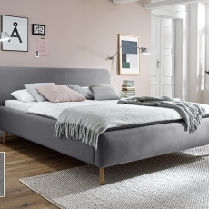 Čalouněná postel Mattis, 160x200 cm, šedá - 5