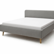 Čalouněná postel Mattis, 160x200 cm, šedá - 4