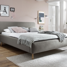 Čalouněná postel Mattis, 160x200 cm, taupe - 2