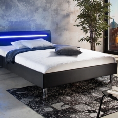 Čalouněná postel Miami, 140x200 cm, černá - 2
