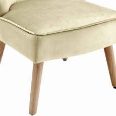 Čalouněná židle Spoky (SET 2 ks), krémová - 5