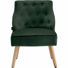 Čalouněná židle Spoky (SET 2 ks), zelená - 2