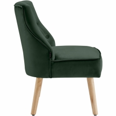 Čalouněná židle Spoky (SET 2 ks), zelená - 3