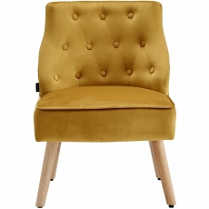 Čalouněná židle Spoky (SET 2 ks), zlatá - 2