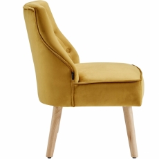 Čalouněná židle Spoky (SET 2 ks), zlatá - 3
