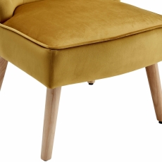 Čalouněná židle Spoky (SET 2 ks), zlatá - 5
