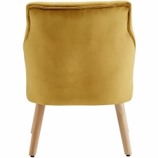 Čalouněná židle Spoky (SET 2 ks), zlatá - 6
