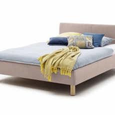 Čalúnená posteľ Lena, 120x200 cm, ružová - 1