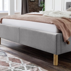 Čalúnená posteľ Malin, 140x200 cm, šedá - 4