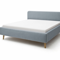 Čalúnená posteľ Mattis, 140x200 cm, modrá - 9
