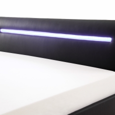 Čalúnená posteľ Miami, 140x200 cm, čierna - 6
