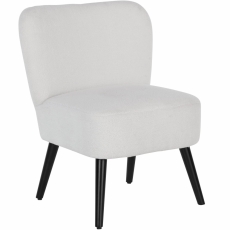Čalúnená stolička Lerim, biela - 1