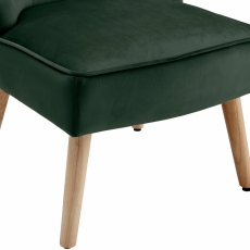 Čalúnená stolička Spoky (SET 2 ks), zelená - 5