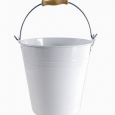 Chladič na víno s otváračom Bucket, 23 cm, biela - 1