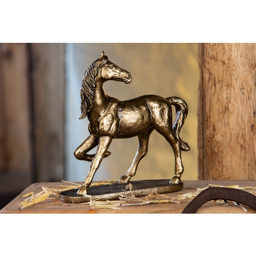 Dekorace Horse II, zlatá - 1