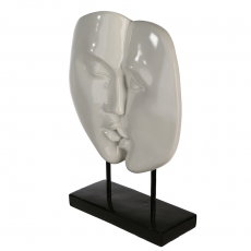 Dekorace Kiss, 28 cm, bílá - 4
