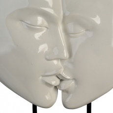 Dekorace Kiss, 28 cm, bílá - 6