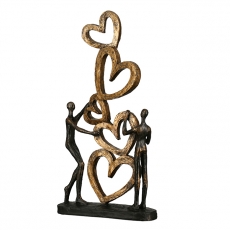 Dekorace Love, 41 cm, bronz - 2