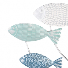 Dekorace ryby Filen, 55 cm, modrá - 3