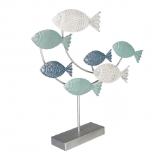 Dekorace ryby Filen, 55 cm, modrá - 5